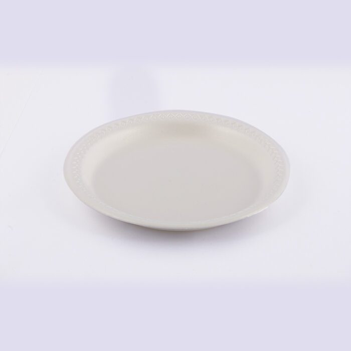 Plato circular liso PL10 degradable