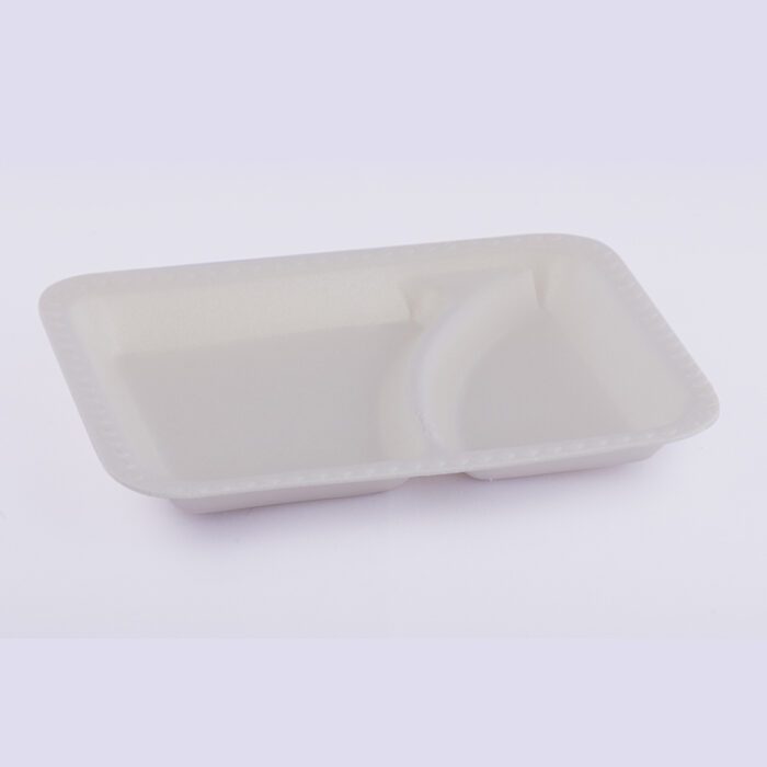 Plato rectangular con división PL92D degradable - Image 3
