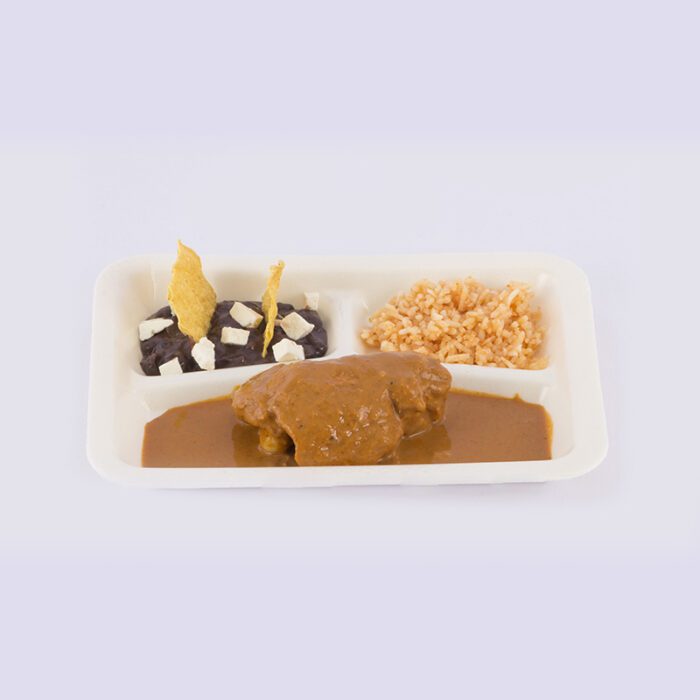Plato rectangular con división PL9D degradable - Image 3